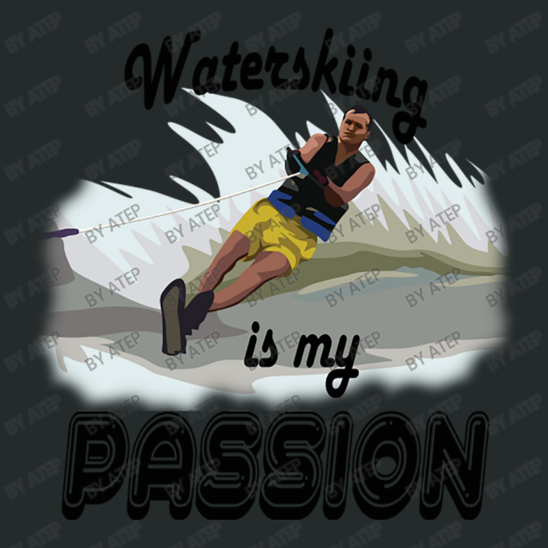 Waterskiing Is My Passion Women's Triblend Scoop T-shirt by Atep | Artistshot