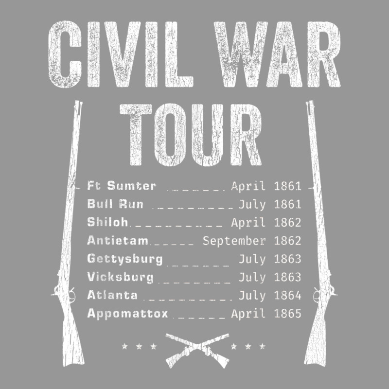 American Civil War Tour Battle Dates Reenactment Gettysburg T Shirt Women's V-Neck T-Shirt by choninzel | Artistshot