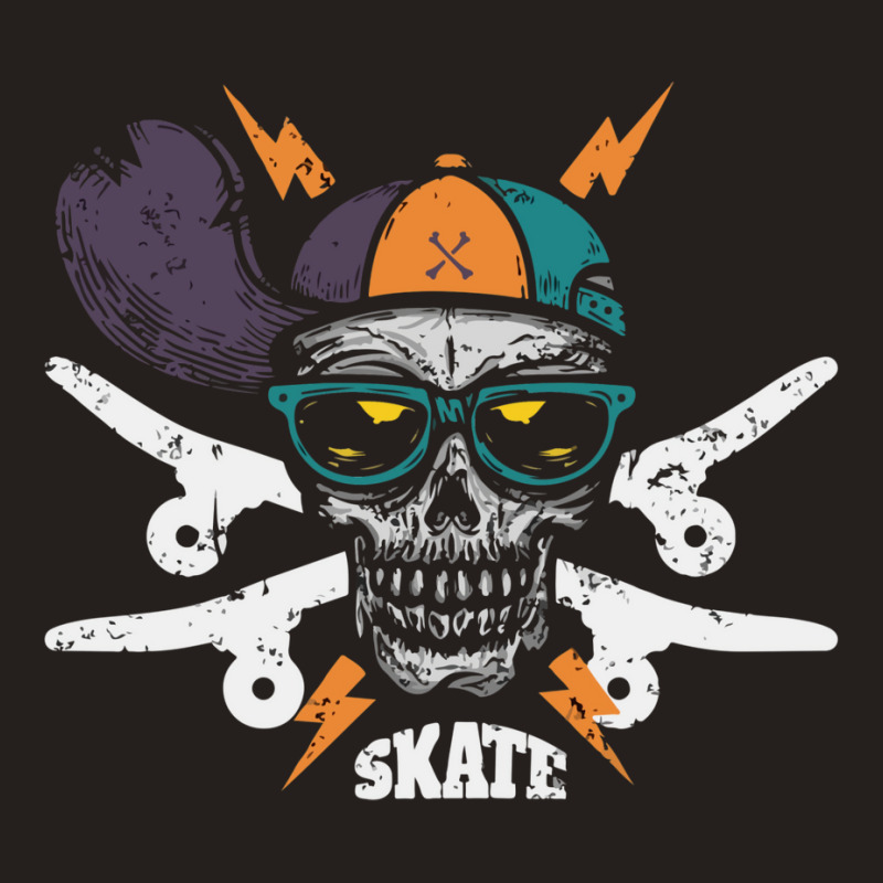 Skateboarding Skull Tank Top | Artistshot