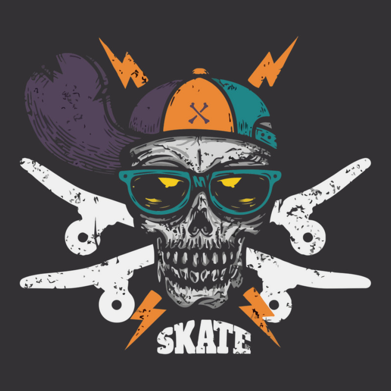 Skateboarding Skull Vintage Hoodie | Artistshot