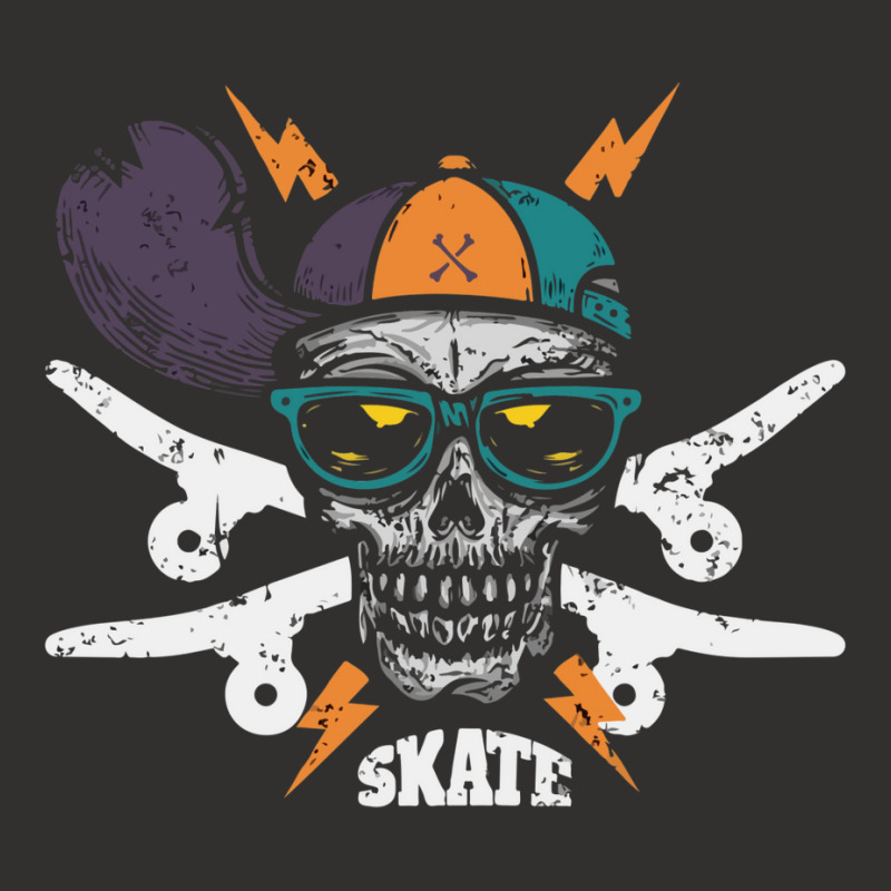 Skateboarding Skull Champion Hoodie | Artistshot