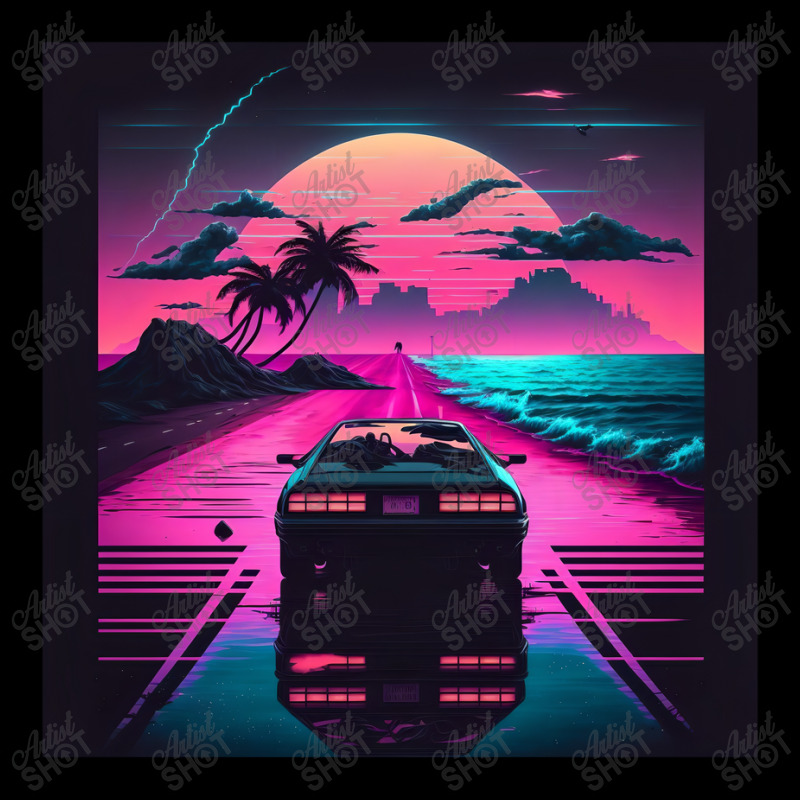 Car  Retro Synthwave V-Neck Tee by Agus Creative | Artistshot