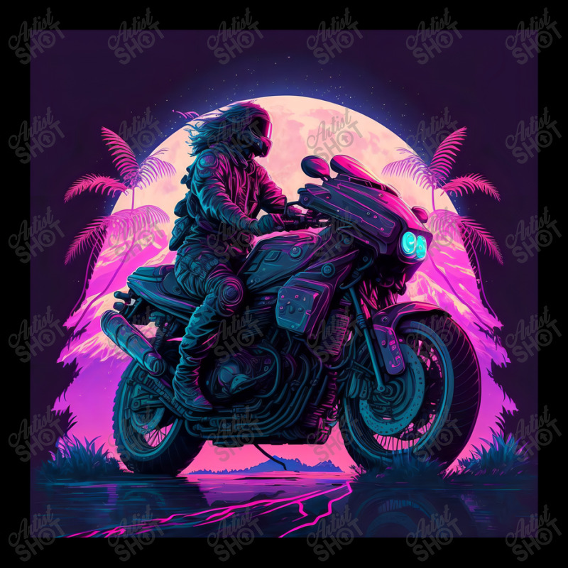 Motorcycle  Retro Synthwave Pocket T-Shirt by Agus Creative | Artistshot