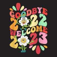 Goodbye 2022 Hello 2023 Welcome Cat Rabbit Year Art On Back T Shirt T-shirt | Artistshot