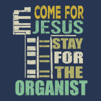 Funny Organist Gift Come For Jesus Ladies Denim Jacket | Artistshot