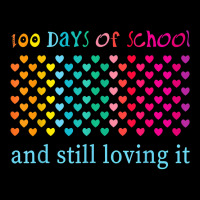 Hearts 100 Days Of School And Still Loving It Teacher Kids T Shirt Long Sleeve Shirts | Artistshot