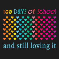 Hearts 100 Days Of School And Still Loving It Teacher Kids T Shirt Classic T-shirt | Artistshot