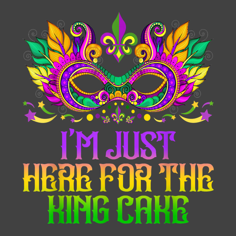 I'm Just Here For Mardi Gras King Cake Funny Carnival Party T Shirt Vintage T-shirt | Artistshot