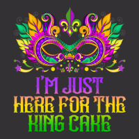 I'm Just Here For Mardi Gras King Cake Funny Carnival Party T Shirt Vintage Hoodie And Short Set | Artistshot