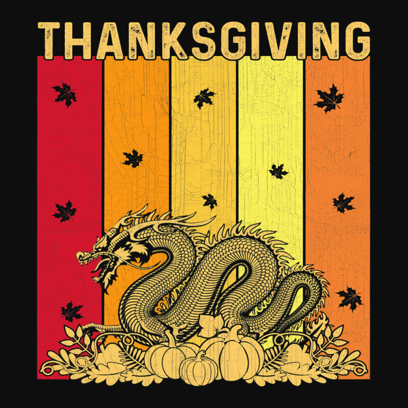 Thanksgiving Retro Dragon Matching Family Pajamas Crop Top by AURRADILLARD | Artistshot