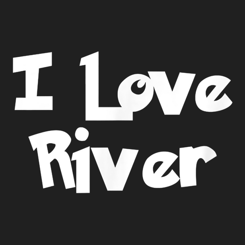 I Love River Puppy Dog T Shirt Ladies Polo Shirt by simonettemjnn | Artistshot