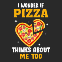 I Wonder If Pizza Thinks About Me Too Food Pizza Lover T Shirt Toddler T-shirt | Artistshot