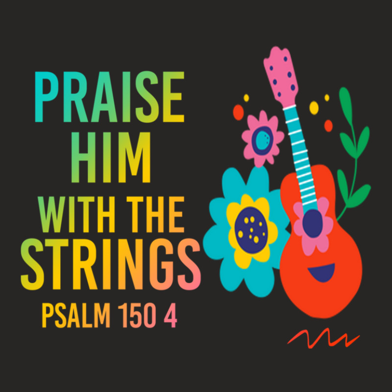 Praise Him With The Strings - Christian Gift Ladies Fitted T-Shirt by AaronHalverson | Artistshot