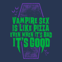 Vampire Sex Is Like Pizza   Funny Goth Vampire   Vintage Distressed Ladies Denim Jacket | Artistshot