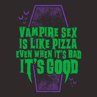 Vampire Sex Is Like Pizza   Funny Goth Vampire   Vintage Distressed Racerback Tank | Artistshot