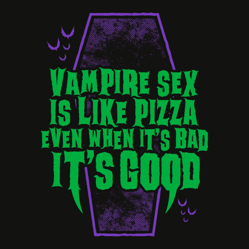 Vampire Sex Is Like Pizza   Funny Goth Vampire   Vintage Distressed Scorecard Crop Tee by haffaruviek | Artistshot