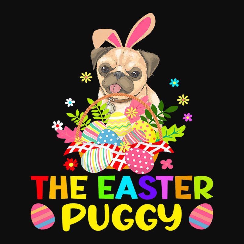 The Easter Puggy Funny Bunny Ears Pug Kids Gift Crop Top by AURRADILLARD | Artistshot