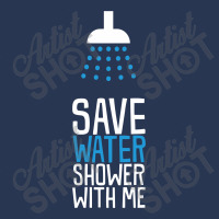 Funny Save Water Shower With Me Men Denim Jacket | Artistshot