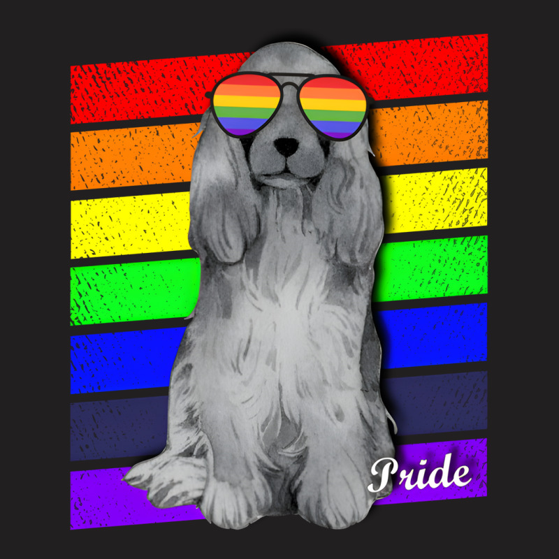 Artistshot Hot Trend Lgbt Brand Clothing Cocker Collection Colored Dog T-shirt | Artistshot