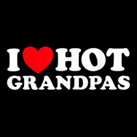 I Love Hot Grandpas Funny Grand Dad Gilf Mature Dating T Shirt Baby Beanies | Artistshot