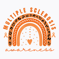 Multiple Sclerosis Awareness Orange Rainbow Ms Warrior Women T Shirt T-shirt | Artistshot