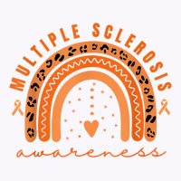 Multiple Sclerosis Awareness Orange Rainbow Ms Warrior Women T Shirt Tank Top | Artistshot