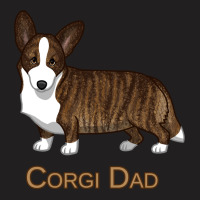 Black Tan Brindle Cardigan Welsh Corgi Dad Dog Lover Gift Long Sleeve T-shirt | Artistshot