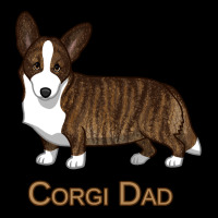 Black Tan Brindle Cardigan Welsh Corgi Dad Dog Lover Gift Long Sleeve Graphic T-shirt | Artistshot