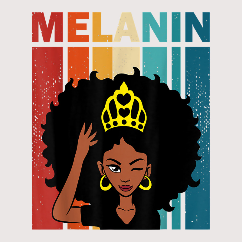 Melanin Black Girl Black Woman Loving Skin Tone T Shirt Pocket T-shirt | Artistshot