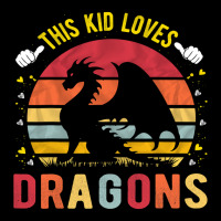 This Kid Loves Dragons Boys And Girls Dragon Gift Adjustable Cap | Artistshot