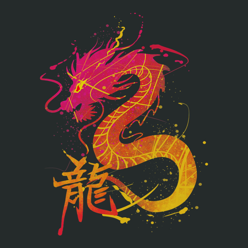 Traditional Chinese Dragon Women's Triblend Scoop T-shirt by AURRADILLARD | Artistshot