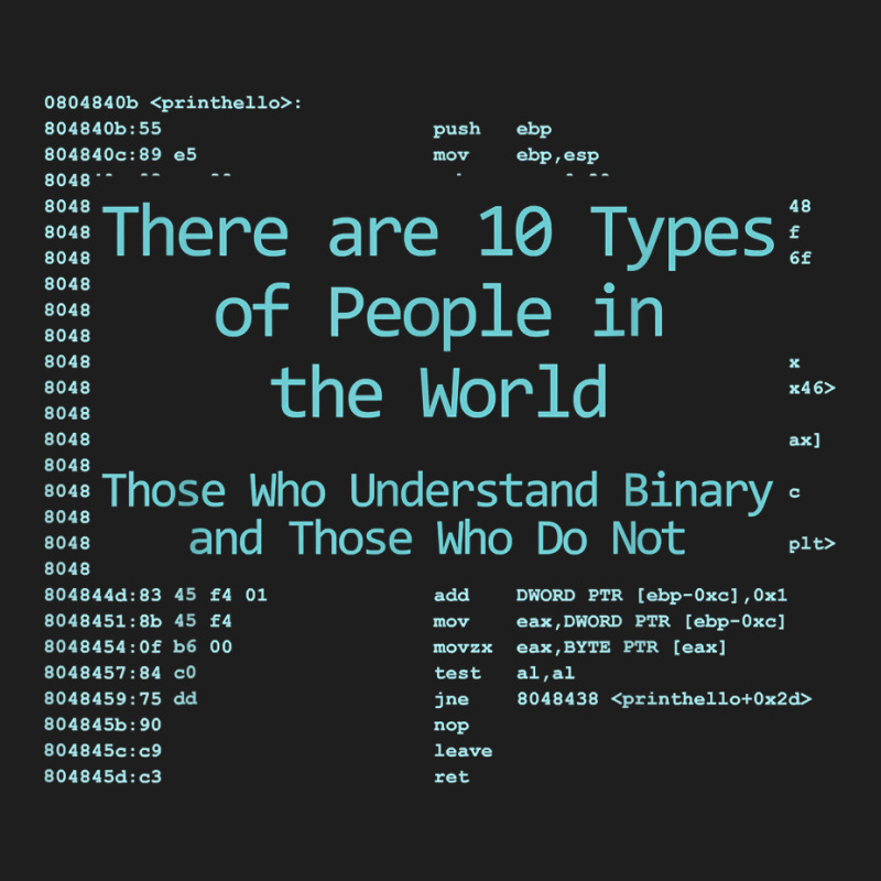 10 Types Of People In The World, Understand Binary Assembly Classic T-shirt by tamkyfashions | Artistshot