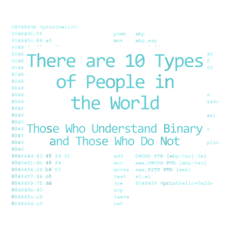 10 Types Of People In The World, Understand Binary Assembly Youth Tee by tamkyfashions | Artistshot