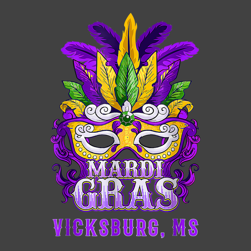 Mardi Gras Parade Vicksburg Mississippi Mask Feathers T Shirt Vintage T-Shirt by linbere | Artistshot