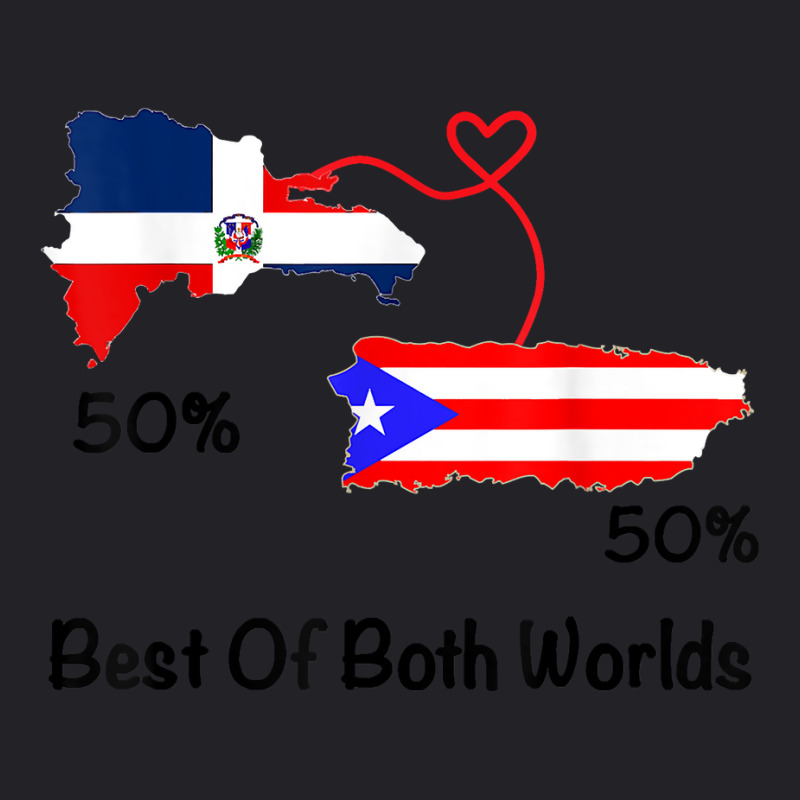 Half Puerto Rican Half Dominican Flag Map Combined Pr Rd T Shirt Youth Tee by wiltoban | Artistshot