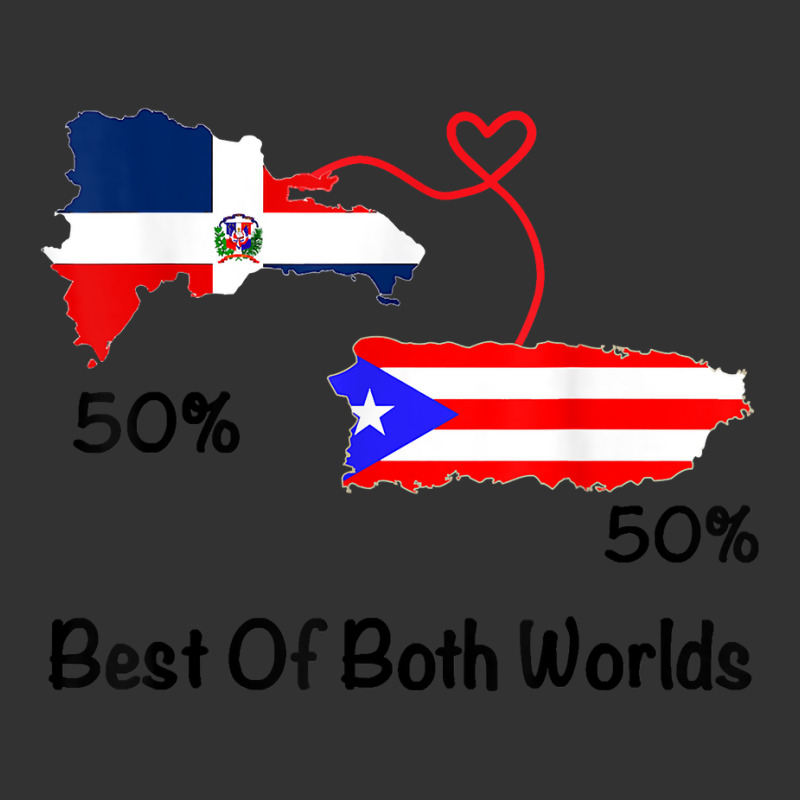 Half Puerto Rican Half Dominican Flag Map Combined Pr Rd T Shirt Baby Bodysuit by wiltoban | Artistshot