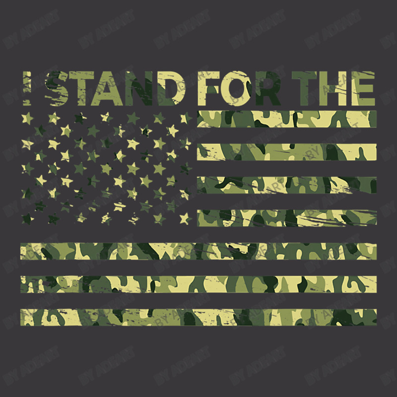 I Stand The Flag Camo Usa Flag Veteran Ladies Curvy T-Shirt by AdeArt | Artistshot