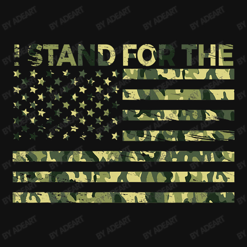 I Stand The Flag Camo Usa Flag Veteran Baby Beanies by AdeArt | Artistshot