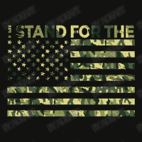 I Stand The Flag Camo Usa Flag Veteran Scorecard Crop Tee | Artistshot