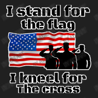 I Stand The Flag I Kneel The Cross Ladies Polo Shirt | Artistshot