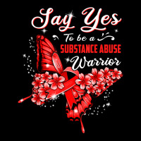 Substance Abuse Warrior Red Butterfly Womens T Shirt V-neck Tee | Artistshot