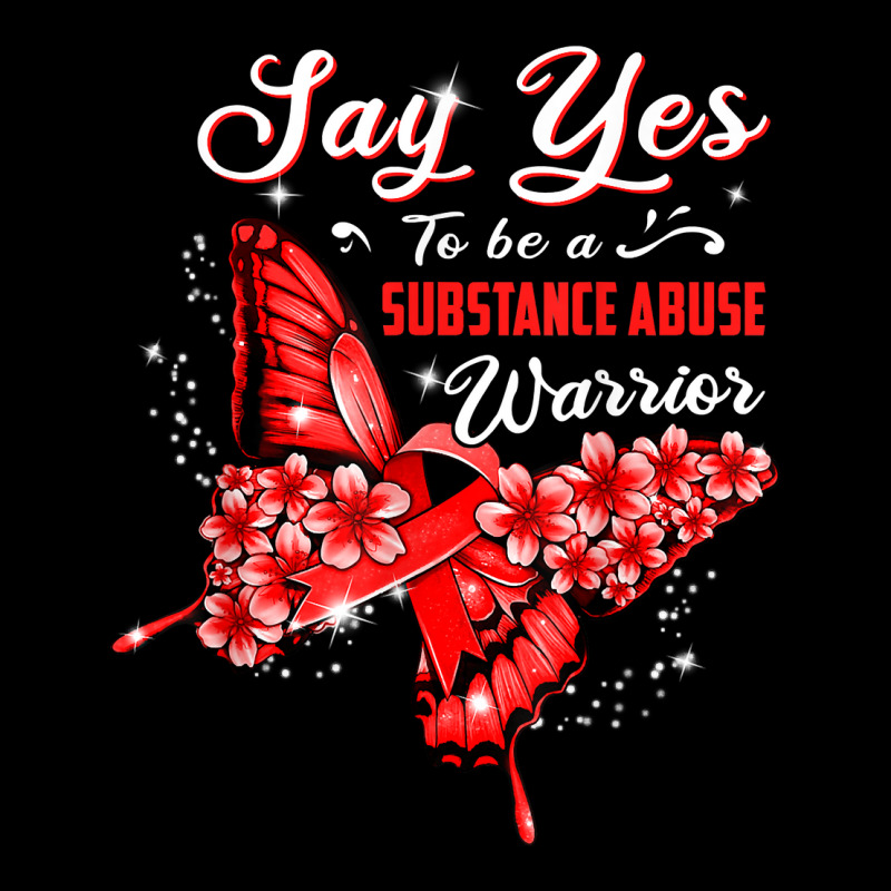 Substance Abuse Warrior Red Butterfly Womens T Shirt Fleece Short | Artistshot