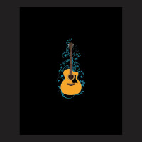 Natural Auditorium Acoustic Guitar Flowering Vines T-shirt | Artistshot