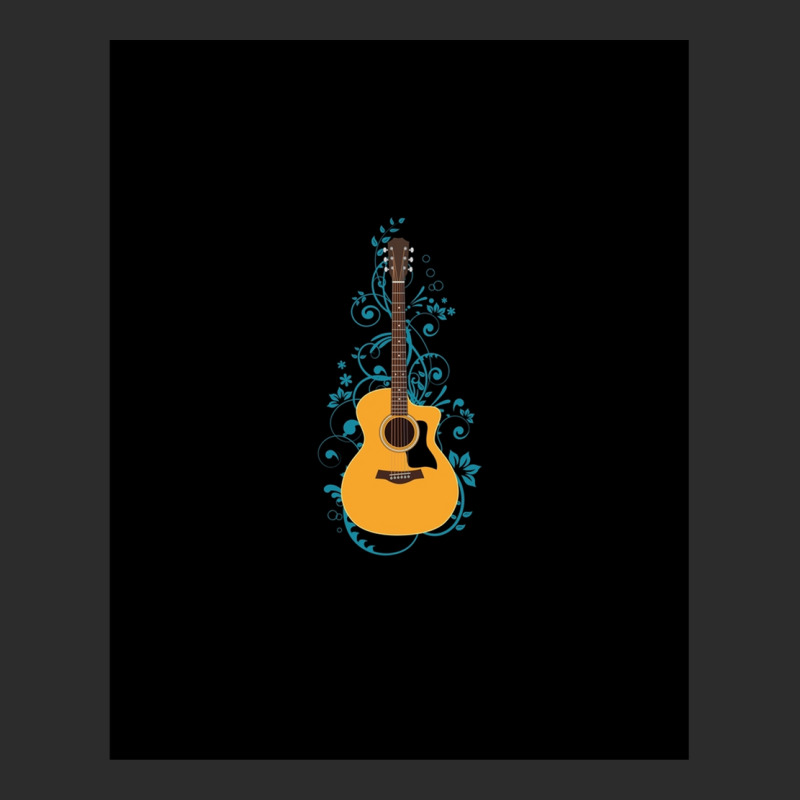 Natural Auditorium Acoustic Guitar Flowering Vines Exclusive T-shirt | Artistshot