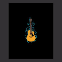 Natural Auditorium Acoustic Guitar Flowering Vines Vintage Short | Artistshot