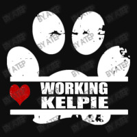 Working Kelpie Dog Paw Print Crop Top | Artistshot