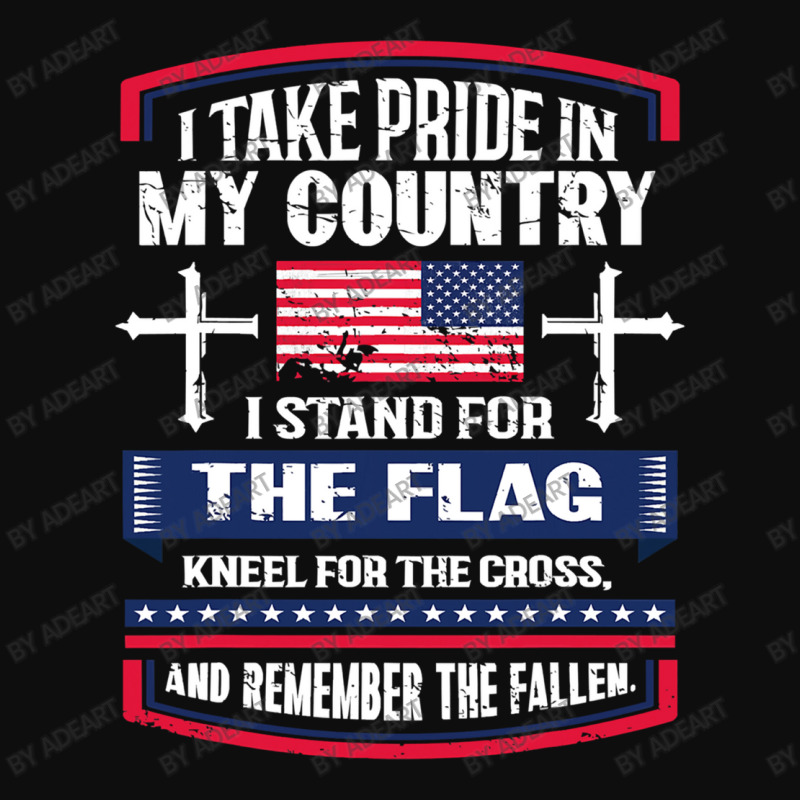 I Stand The Flag Kneel The Cross Usa Crop Top by AdeArt | Artistshot