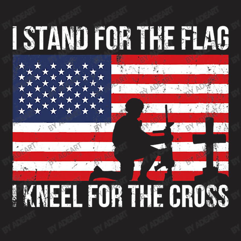 I Stand The Flag Proud Military Meme T-Shirt by AdeArt | Artistshot