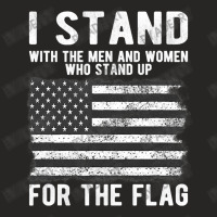 I Stand The Flag Usa American Patriotic Ladies Fitted T-shirt | Artistshot