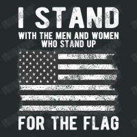 I Stand The Flag Usa American Patriotic Women's Triblend Scoop T-shirt | Artistshot